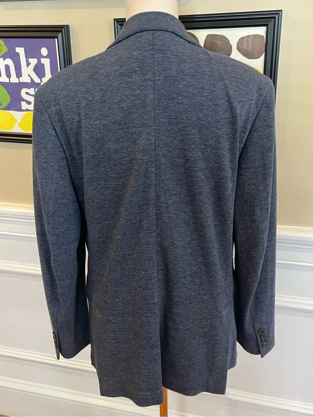 Bonobos Navy Jetsetter Unconstructed Italian Cotton Blazer - Fortex Slim Fit